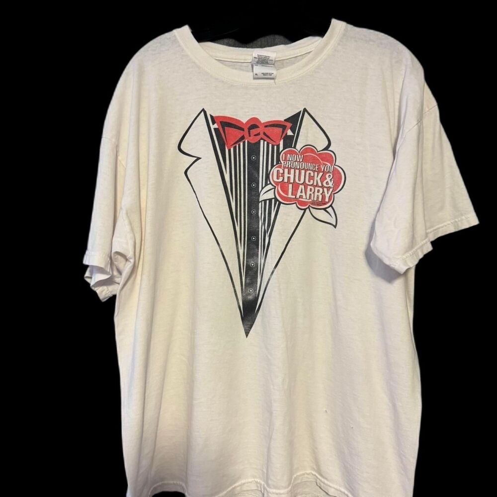 Chuck and Larry Gildan Men's White T-shirt